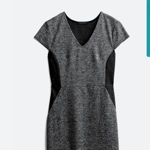 Alessia black-L knit dress. Charcoal Colorblock dress by Hailey 23. & jacket